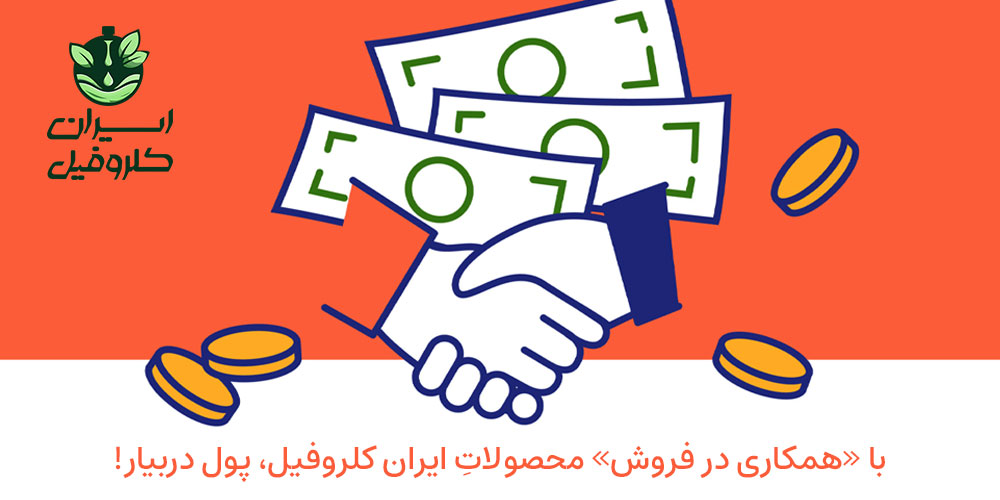 با «همکاری در فروش» محصولات ایران کلروفیل پول دربیار!
